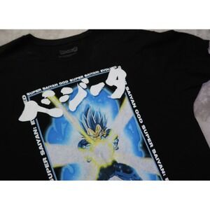 Dragonball Super Saiyan God Black T Shirt Men's Size 2XL Manga Anime